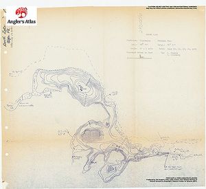 Contour map for Booth Lake, Ontario