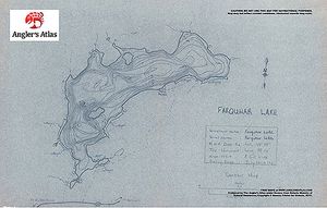 Contour map for Farquar Lake, Ontario