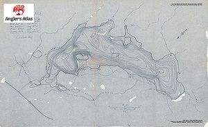 Contour map for Farquar Lake, Ontario