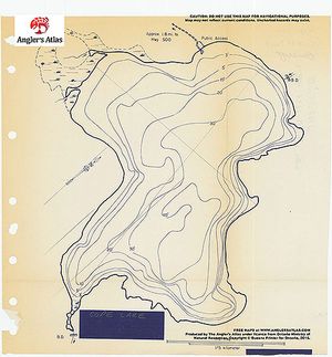 Contour map for Cope Lake, Ontario