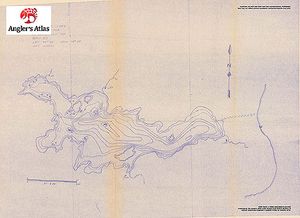 Contour map for Big Cedar Lake, Ontario