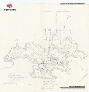 Contour map for Deer Lake, Ontario
