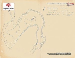Contour map for Chateau Lake, Ontario