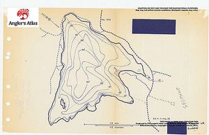 Contour map for Tallan Lake, Ontario