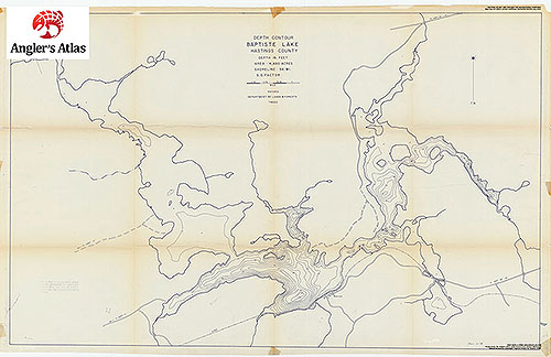 Baptiste Lake Depth Chart