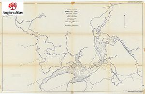 Contour map for Baptiste Lake, Ontario