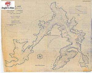 Contour map for Chandos Lake, Ontario