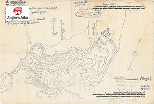 Contour map for Wollaston Lake, Ontario