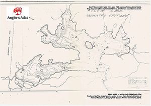 Contour map for Aylen Lake, Ontario