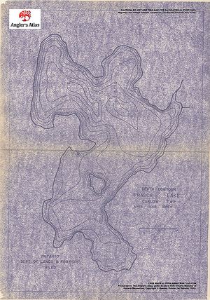 Contour map for Fraser Lake, Ontario