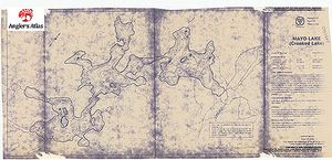 Contour map for Mayo Lake, Ontario