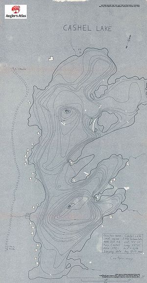 Contour map for Cashel Lake, Ontario