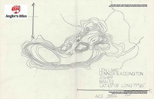Contour map for Trout Lake, Ontario