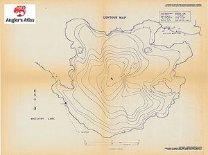 Contour map for Whitefish Lake, Ontario