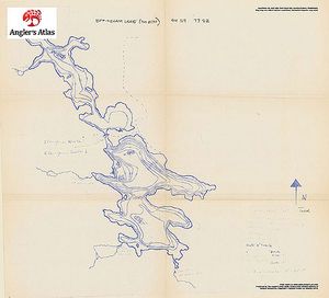 Contour map for Effingham Lake, Ontario