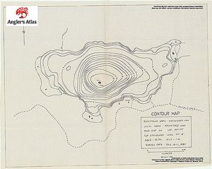 Contour map for Machesney Lake, Ontario