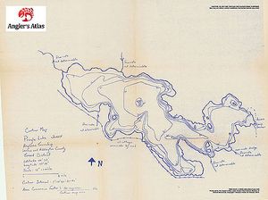 Contour map for Pringle Lake, Ontario