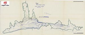 Contour map for Mazinaw Lake, Ontario