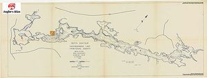 Contour map for Kashwakamak Lake, Ontario