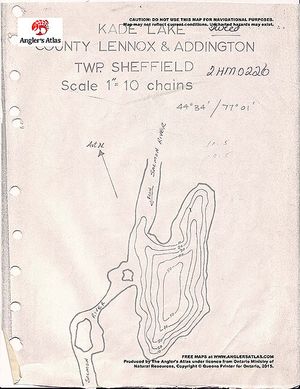 Contour map for Salmon River, Ontario