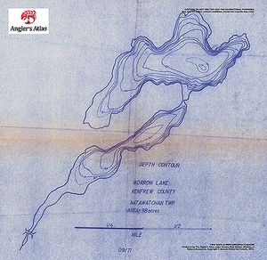 Contour map for Morrow Lake, Ontario