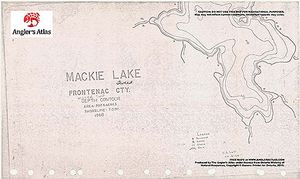 Contour map for Mackie Lake, Ontario