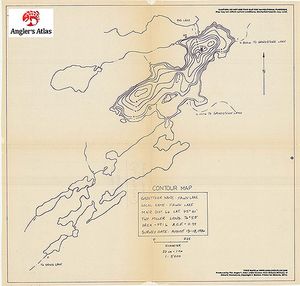 Contour map for Fawn Lake, Ontario