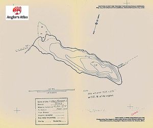 Contour map for Little Mosque Lake, Ontario