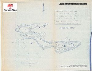 Contour map for Quinn Lake, Ontario