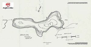 Contour map for Granite Lake, Ontario