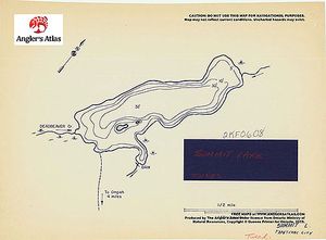 Contour map for Summit Lake, Ontario