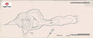 Contour map for Wolfe Lake, Ontario