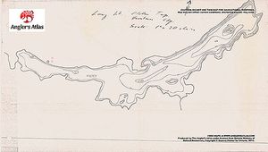 Contour map for Long Lake, Ontario