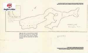Contour map for Howes Lake, Ontario