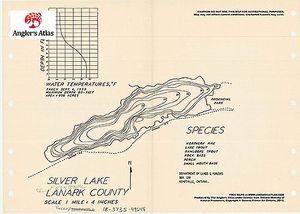 Contour map for Silver Lake, Ontario