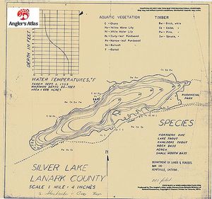 Contour map for Silver Lake, Ontario