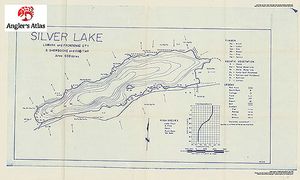 Contour map for Silver Lake, Ontario