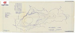 Contour map for Dalhousie Lake, Ontario