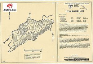 Contour map for Little Salmon Lake, Ontario