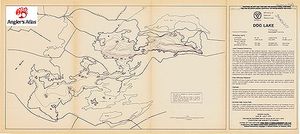 Contour map for Dog Lake, Ontario