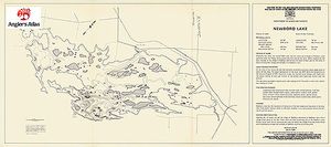 Contour map for Newboro Lake, Ontario