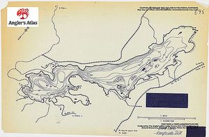 Contour map for Black Lake, Ontario