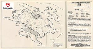 Contour map for Sand Lake, Ontario