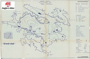 Contour map for Sand Lake, Ontario