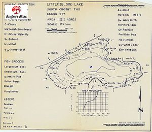 Contour map for Little Lake, Ontario