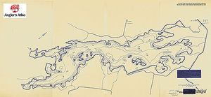 Contour map for Otty Lake, Ontario