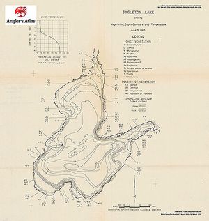 Contour map for Singleton Lake, Ontario