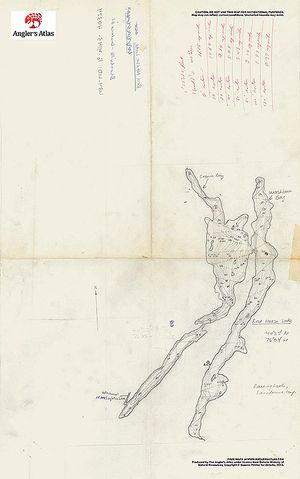 Contour map for Red Horse Lake, Ontario