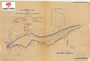 Contour map for Killenbeck Lake, Ontario