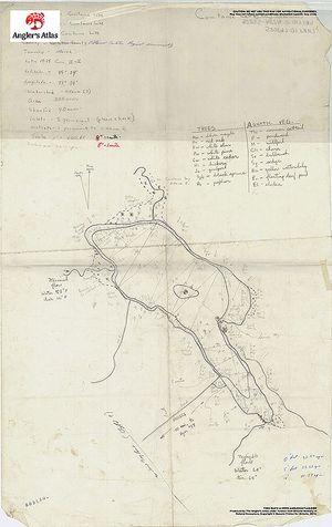 Contour map for Constance Lake, Ontario